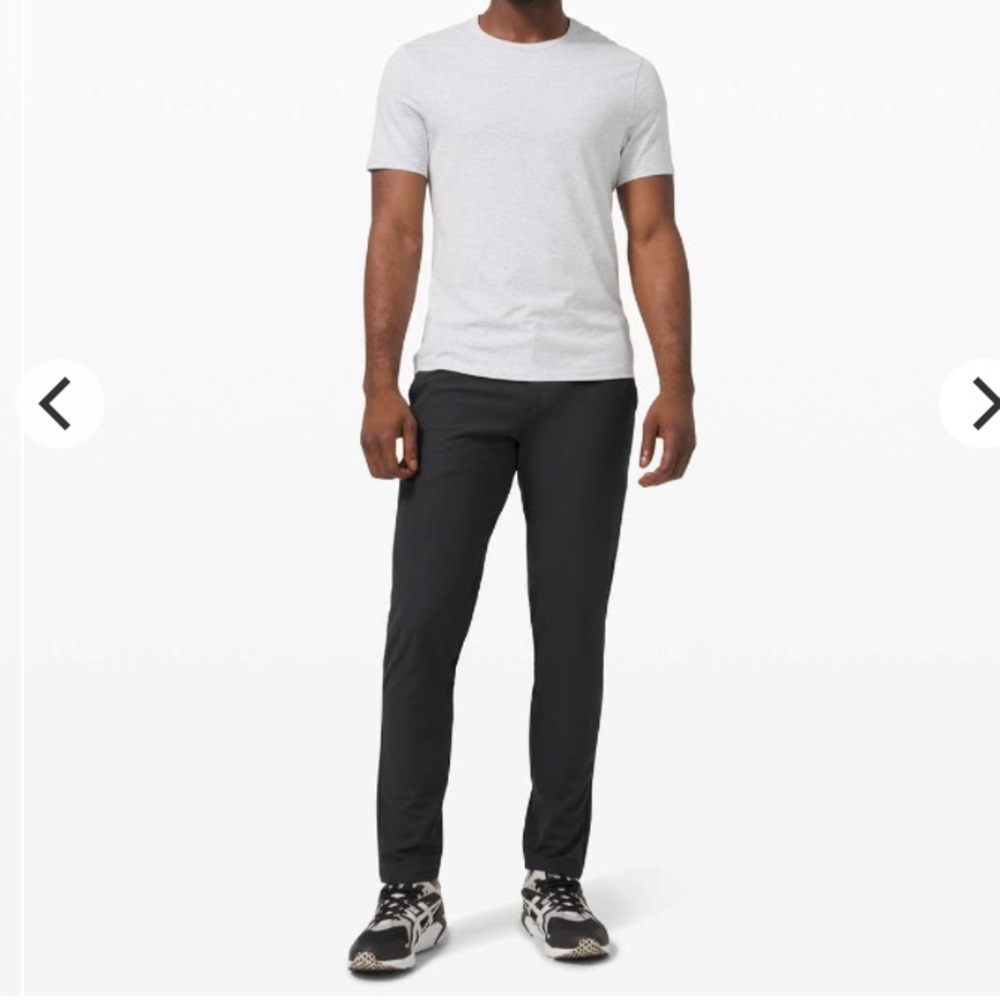 Lululemon 2022 Commission Pant Slim Men 40x27 Obsidian Office Stretch Golf FLAW